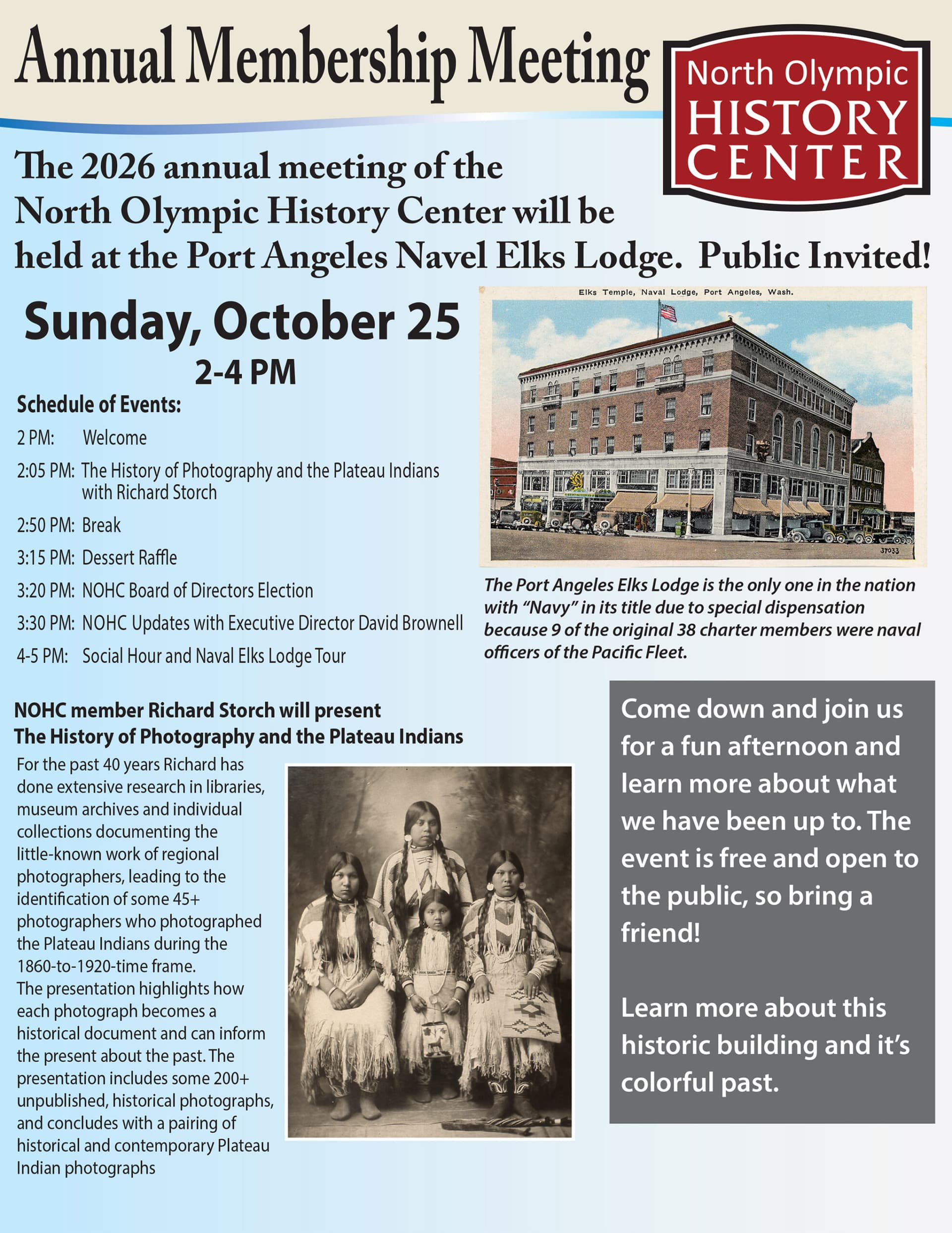 North Olympic History Center — Free museum days